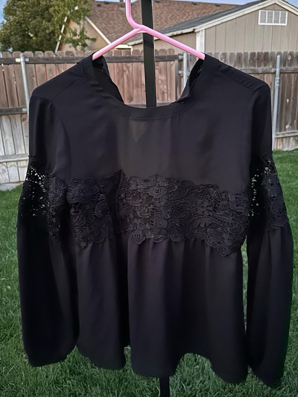 Black blouse xl